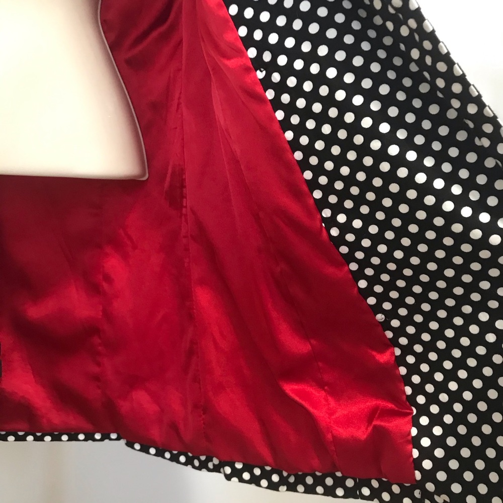 Vertigo Polkadot Trench Coat Size XS - Picture 5 of 12